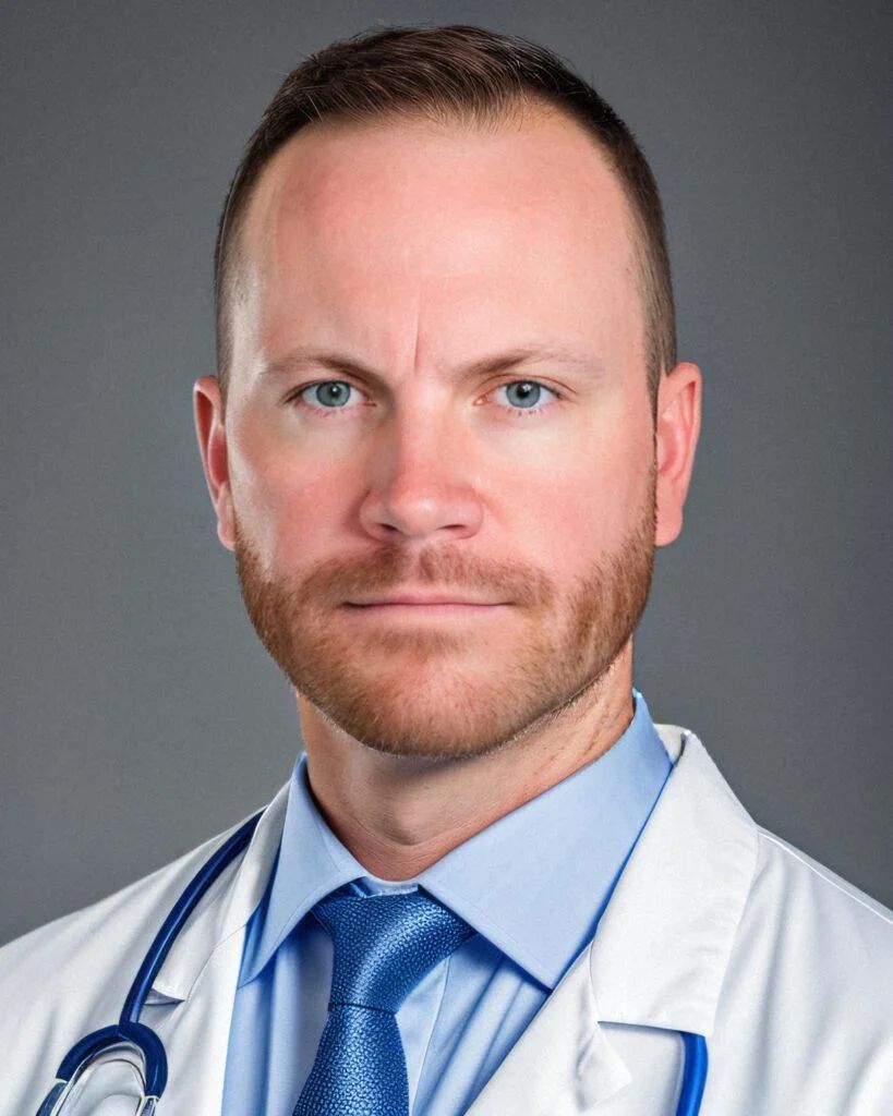 serious doctor headshot